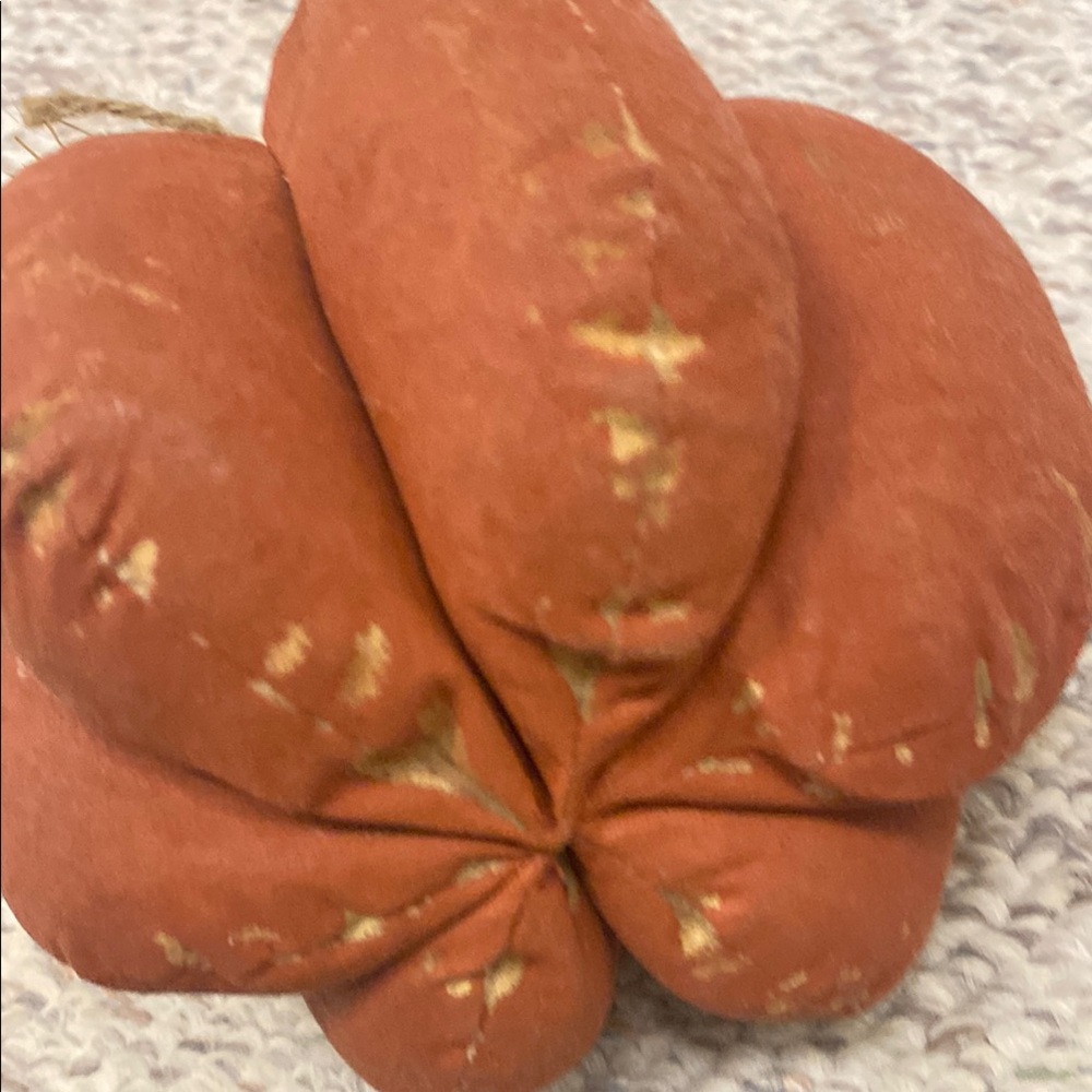 Rustic Fabric Pumpkin Decor - Picture 5 of 6
